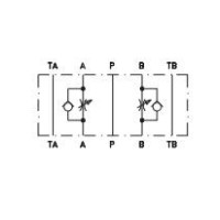 ARGO-HYTOS VSO2-10/M Double Throttle Check Valves Sandwich Plates