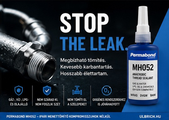 PERMABOND MH052 – Professzionális megoldás ipari menettömítéshez